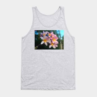 Beautiful Tropical Pink Frangipani Flowers Tank Top